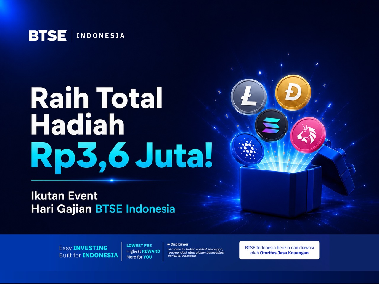 Raih Total Hadiah Rp3,6 Juta di Event Hari Gajian BTSE Indonesia